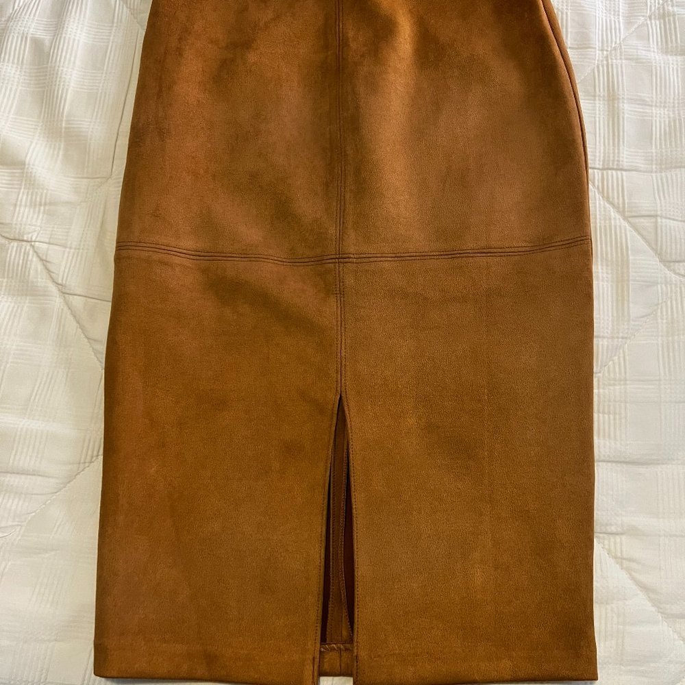 Lulu's Faux suede pencil skirt